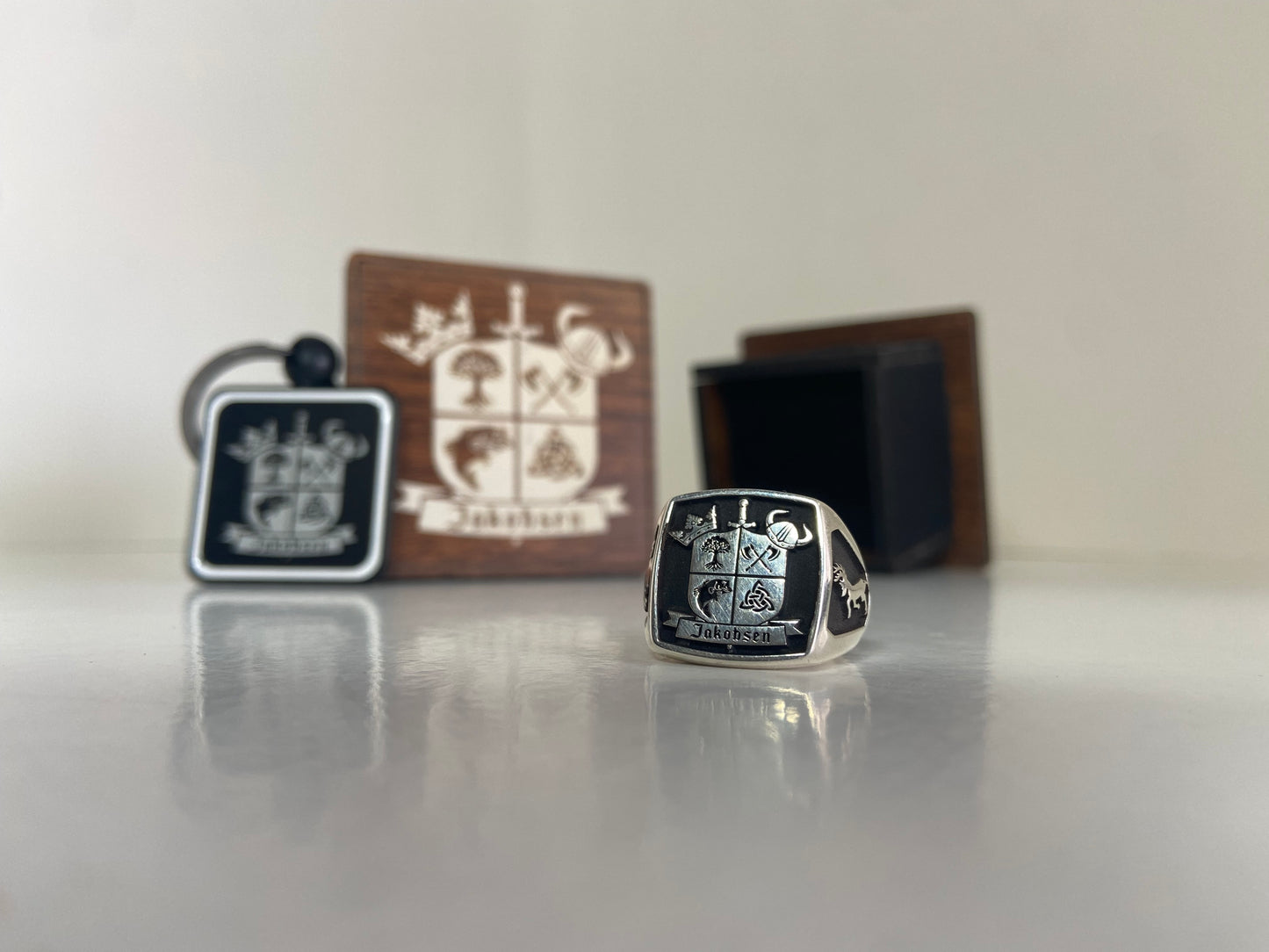 Coat of Arms Signet Ring, Customised, Personalized. Family Emblem.